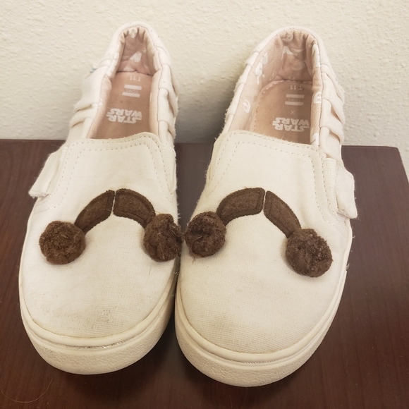TOMS Toddler Star Wars Leia Slip on Sneaker - size 11 - Picture 1 of 5